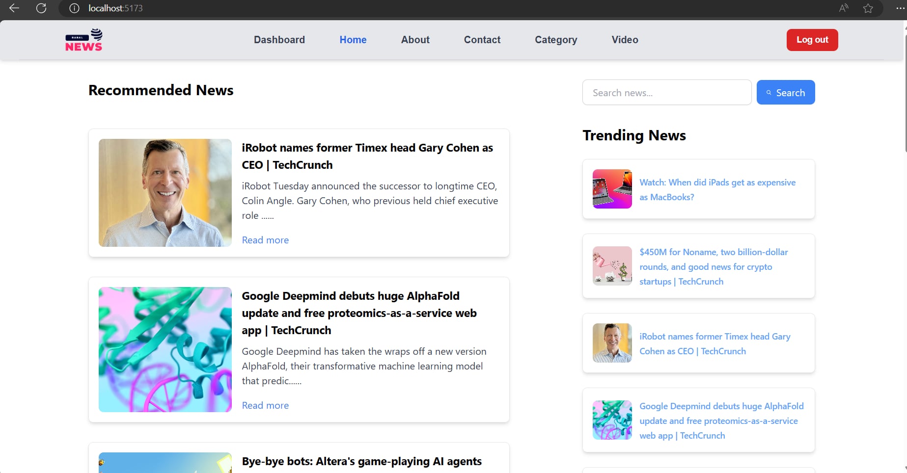 A Newws Website
